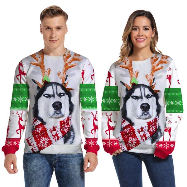 men's sweaters ugly christmas sweater funny novelty elk antlers dogs 3d printed mens plus size pullovers festival clothes, White;black
men's sweaters ugly christmas sweater funny novelty elk antlers dogs 3d printed mens plus size pullovers festival clothes, White;black