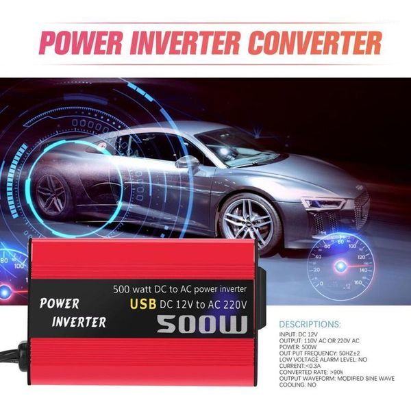 new 500w dc to ac power converter dc 12v to 110v 220v ac car inverter automatic transformer with dual usb car adapter1
new 500w dc to ac power converter dc 12v to 110v 220v ac car inverter automatic transformer with dual usb car adapter1