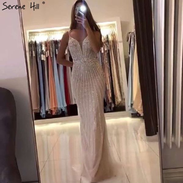 dubai champagne sleeveless mermaid evening dresses 2020 beading sequins backless formal dress serene hill lj201123, White;black
dubai champagne sleeveless mermaid evening dresses 2020 beading sequins backless formal dress serene hill lj201123, White;black