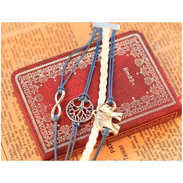 trendy hand elephant peace tree bracelet with infinite multi-layer leather bracel sqchmu queen66, Golden;silver
trendy hand elephant peace tree bracelet with infinite multi-layer leather bracel sqchmu queen66, Golden;silver