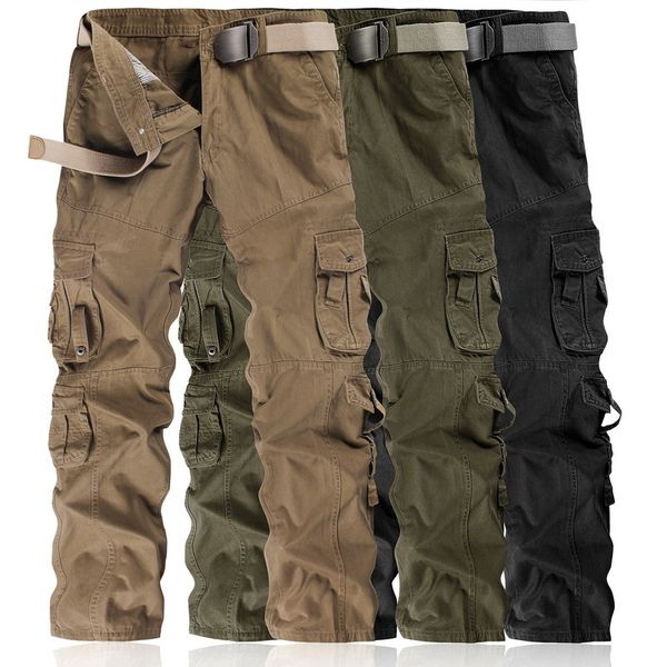 cotton cargo new pants of men tactical style straight training casual trousers camouflage pantalon hombre 71j4, Black
cotton cargo new pants of men tactical style straight training casual trousers camouflage pantalon hombre 71j4, Black