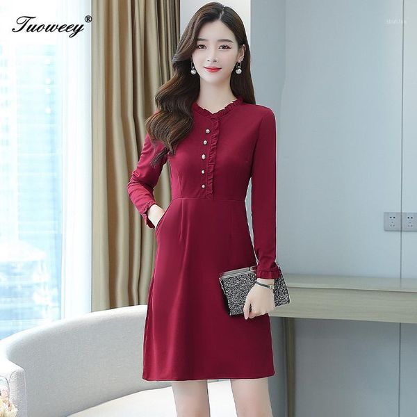 casual dresses 2021 autumn knee length ladies o-neck button office lady slim elegant dress women plus size red banquet s-3xl1, Black;gray
casual dresses 2021 autumn knee length ladies o-neck button office lady slim elegant dress women plus size red banquet s-3xl1, Black;gray