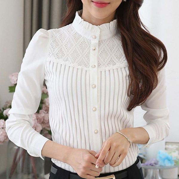 women vintage white blouse collared pleated chiffon button down shirt long sleeve lace blouse womens and blouses 2021 new
women vintage white blouse collared pleated chiffon button down shirt long sleeve lace blouse womens and blouses 2021 new