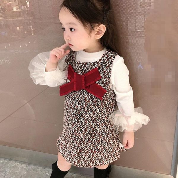 2020 autumn winter new arrival girls long sleeve 2 pieces suit woolen vest dress girls clothing, White
2020 autumn winter new arrival girls long sleeve 2 pieces suit woolen vest dress girls clothing, White