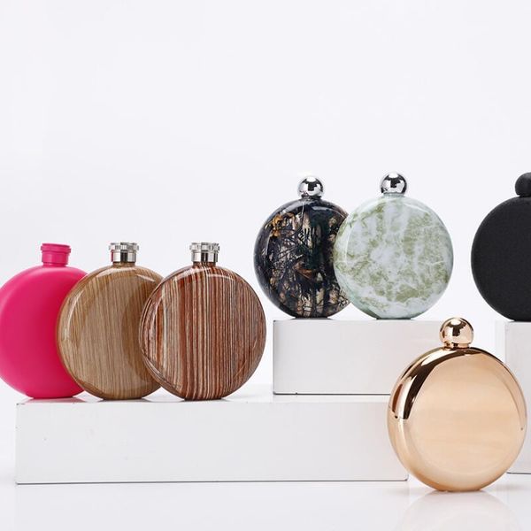 russian special shaped wine pot 5 oz round bottle portable stainless steel marble pattern hip flask dhd2665
russian special shaped wine pot 5 oz round bottle portable stainless steel marble pattern hip flask dhd2665