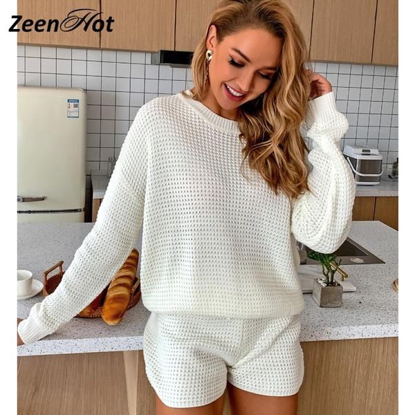 women's casual 2 pieces outfits solid long sleeve knitted sweater crop drawstring shorts tracksuits streetwear autumn, Gray
women's casual 2 pieces outfits solid long sleeve knitted sweater crop drawstring shorts tracksuits streetwear autumn, Gray