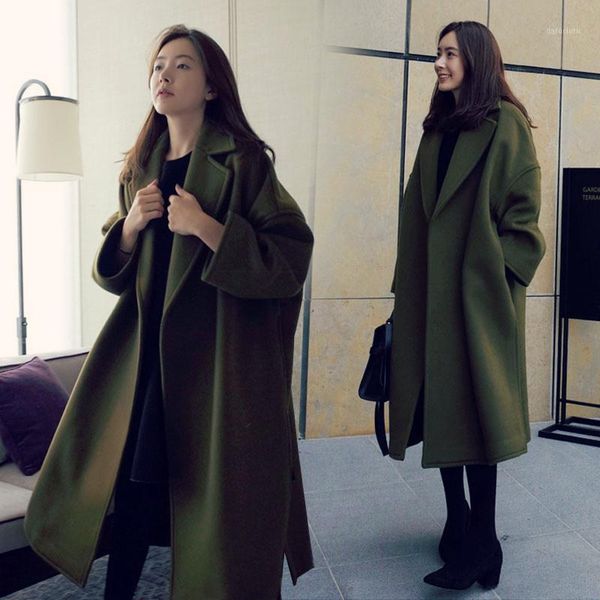 autumn and winter new wool coat thickened big size korean version coat lady loose medium-length women's clothing1, Black
autumn and winter new wool coat thickened big size korean version coat lady loose medium-length women's clothing1, Black