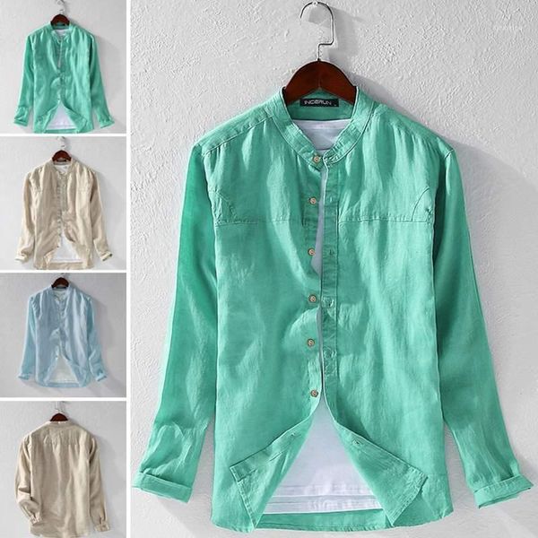 2020 summer men casual long sleeve shirt cotton man solid color stand collar breathable camisa japanese style shirts plus size1, White;black
2020 summer men casual long sleeve shirt cotton man solid color stand collar breathable camisa japanese style shirts plus size1, White;black