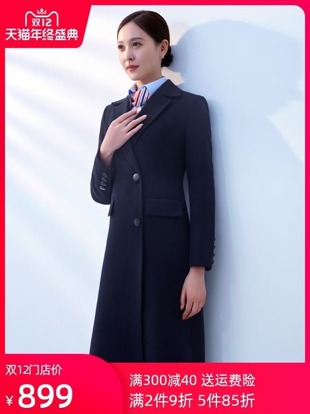 woollen professional for women winter medium length l front desk coat sales department female high end tooling, Black
woollen professional for women winter medium length l front desk coat sales department female high end tooling, Black