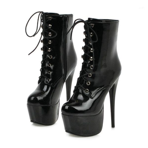 boots women pu leather fashion platform zipper ankle 15cm super high heel woman winter round toe shoes1, Black
boots women pu leather fashion platform zipper ankle 15cm super high heel woman winter round toe shoes1, Black