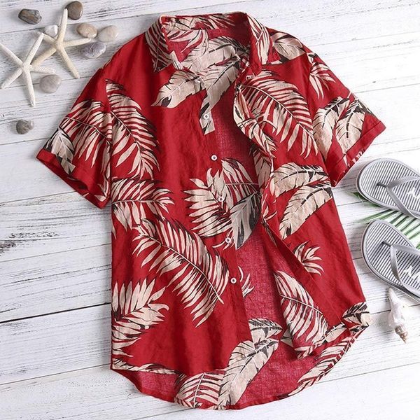 men leaves print hawaiian short sleeve shirt turn-down collar loose beachwear shirts 2019 summer fashion man casual plus 5xl, White;black
men leaves print hawaiian short sleeve shirt turn-down collar loose beachwear shirts 2019 summer fashion man casual plus 5xl, White;black