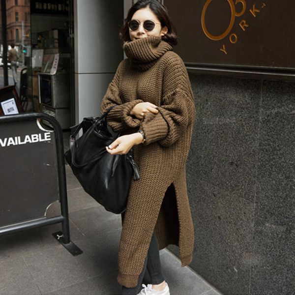 new pullover women's jumper turtleneck long sweater female women warm sweater thick winter cable knitted oversized sweater lj201112, White;black
new pullover women's jumper turtleneck long sweater female women warm sweater thick winter cable knitted oversized sweater lj201112, White;black