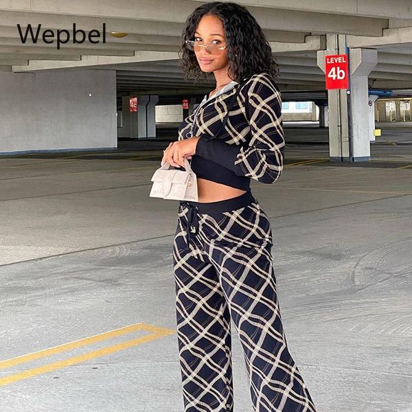 wepbel fashion women sets plaid print coat hoodies straight leg high waist pants casual female autumn 2 piece pants sets outfits, Gray
wepbel fashion women sets plaid print coat hoodies straight leg high waist pants casual female autumn 2 piece pants sets outfits, Gray