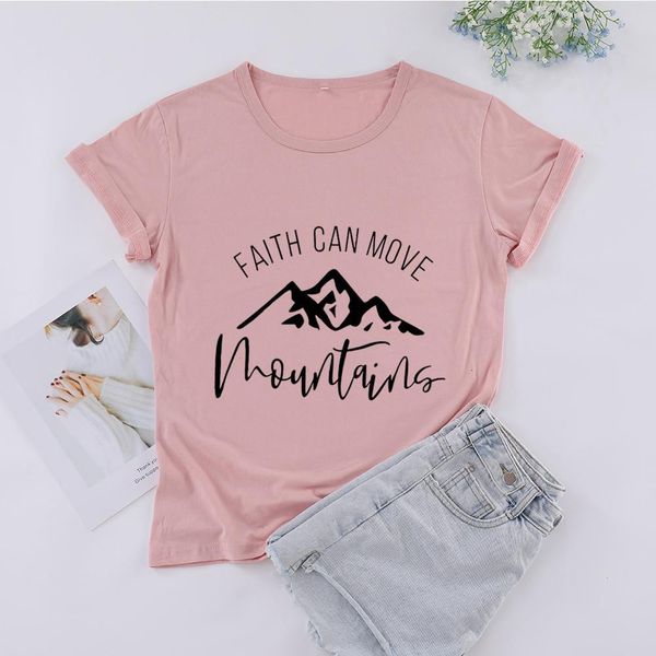 christian faith can move mountains ian t shirts women black cotton casual funny fashion short sleeve tee for ladies, White
christian faith can move mountains ian t shirts women black cotton casual funny fashion short sleeve tee for ladies, White