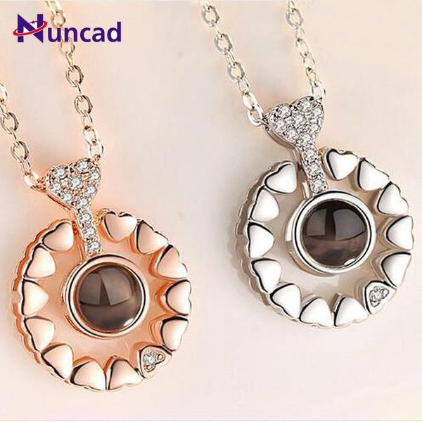 pendant necklaces 2021 s925 sterling multi-heart necklace 100 languages i love you projection female clavicle chain, Silver
pendant necklaces 2021 s925 sterling multi-heart necklace 100 languages i love you projection female clavicle chain, Silver
