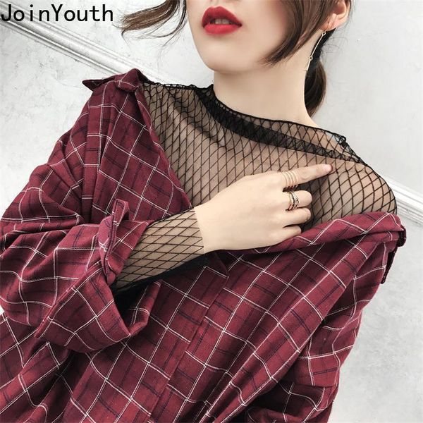 joinyouth korean fashion women blouses vintage plaid patchwork gauze shirts fake two blouse chic blusas 2020 mujer 7b2231, White
joinyouth korean fashion women blouses vintage plaid patchwork gauze shirts fake two blouse chic blusas 2020 mujer 7b2231, White