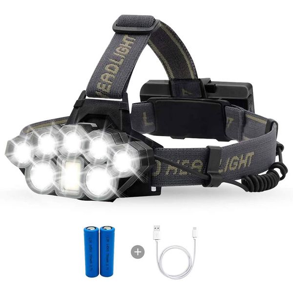 rechargeable headlamp, 8 led high lumen headlamp flashlight 6 modes with white red lights, 18650 usb rechargeable waterproof headlight
rechargeable headlamp, 8 led high lumen headlamp flashlight 6 modes with white red lights, 18650 usb rechargeable waterproof headlight
