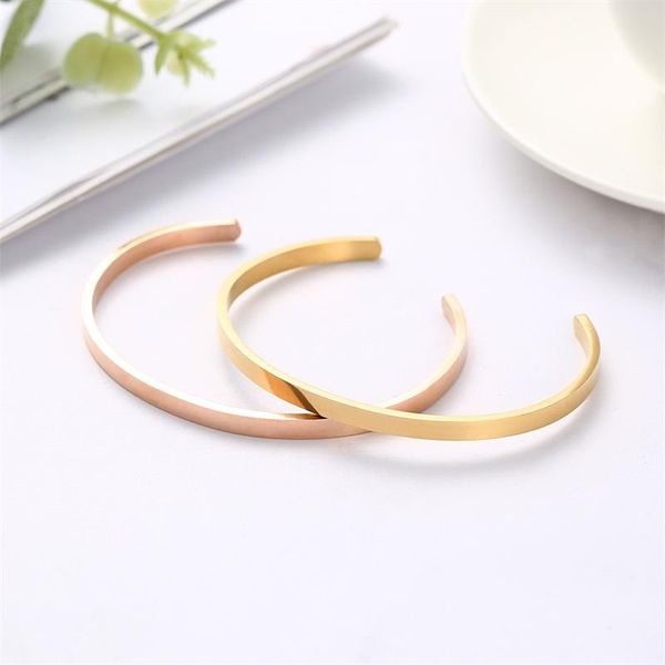 bangle fashion simple engraved bracelet for men & women rose gold/ silver color stainless steel friends gift, Black
bangle fashion simple engraved bracelet for men & women rose gold/ silver color stainless steel friends gift, Black