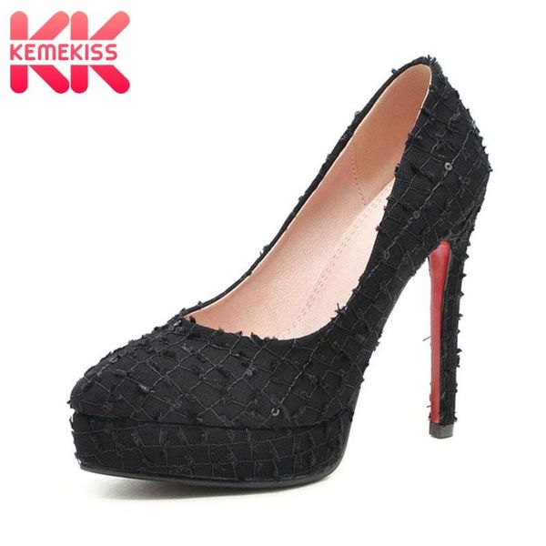 dress shoes kemekiss fashion platform high heel for women pumps pointed toe thin heels wedding party stilettos size 33-43, Black
dress shoes kemekiss fashion platform high heel for women pumps pointed toe thin heels wedding party stilettos size 33-43, Black