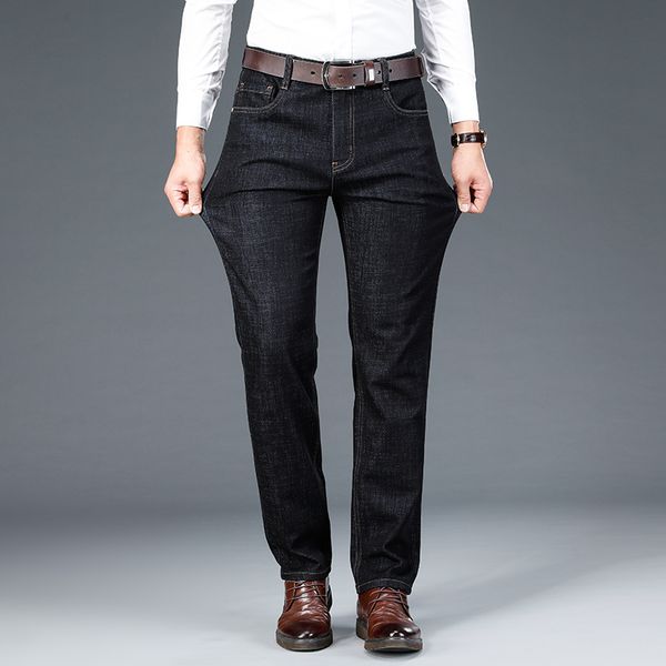 2020 autumn new winter classic black brem men fashion business straight strain dening male pants brand, Blue
2020 autumn new winter classic black brem men fashion business straight strain dening male pants brand, Blue