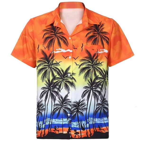 2021 women hawaiian shirt short sleeve front pocket beach floral print blouse tee women haut femme 4, White
2021 women hawaiian shirt short sleeve front pocket beach floral print blouse tee women haut femme 4, White