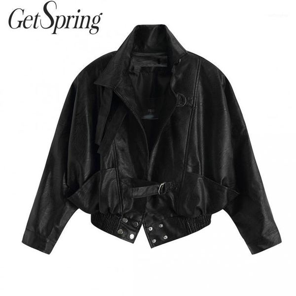 getspring women faux leather coat women short faux leather jackets black vintage motorcycle woman jackets coats all match 20191
getspring women faux leather coat women short faux leather jackets black vintage motorcycle woman jackets coats all match 20191