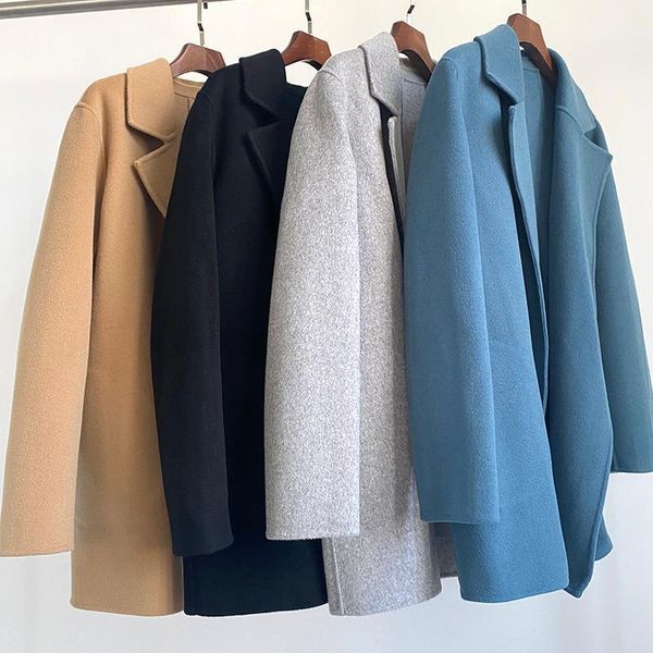 90% wool 10% cashmere fashion women high luxury winter split wool cashmere midi woolen coat1, Black
90% wool 10% cashmere fashion women high luxury winter split wool cashmere midi woolen coat1, Black