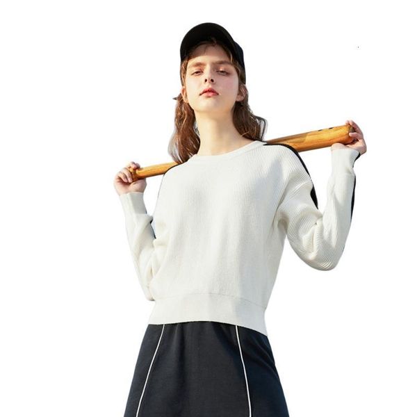 sweater women 2021 winter new hit color stitching o neck pullover sweater long sleeve soft clothes, White;black
sweater women 2021 winter new hit color stitching o neck pullover sweater long sleeve soft clothes, White;black