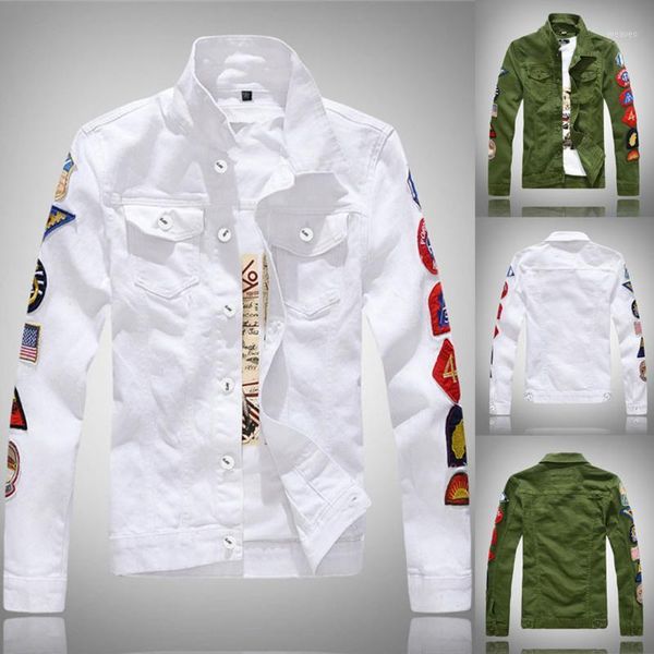 men's casual army green denim jacket autumn winter long sleeve turn-down collar fashion denim jacket coat spring w08211, Black;brown
men's casual army green denim jacket autumn winter long sleeve turn-down collar fashion denim jacket coat spring w08211, Black;brown