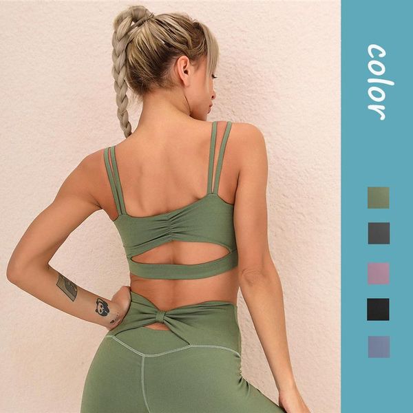 gym clothing beauty back fitness bras push up sports crop backless yoga training women soft bra, White;black
gym clothing beauty back fitness bras push up sports crop backless yoga training women soft bra, White;black