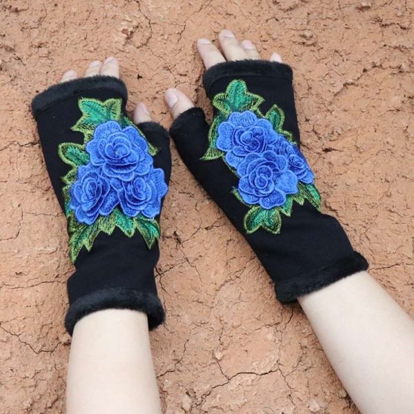 dimensional style winter ethnic autumn three and embroidery flower plush warm women' gloves wristband fashion 6c1h1hoc, Blue;gray
dimensional style winter ethnic autumn three and embroidery flower plush warm women' gloves wristband fashion 6c1h1hoc, Blue;gray