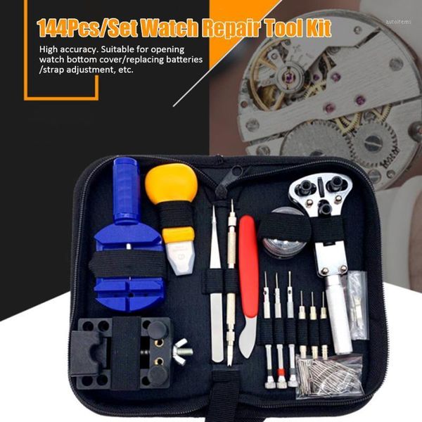 144pcs/set watch repair tool kit case opener remover screwdriver watchband wristwatch repairing tools1
144pcs/set watch repair tool kit case opener remover screwdriver watchband wristwatch repairing tools1