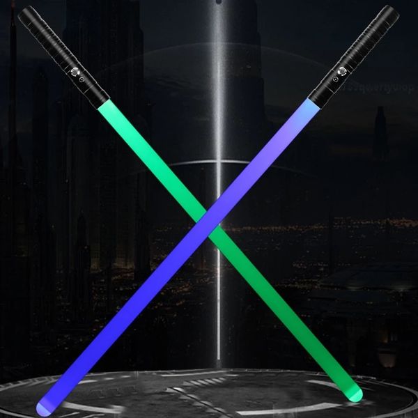 lightsaber sword toys metal handle rgb light saber light stick blaster lock-up sword flashing for kids cosplay juguetes gifts q0113
lightsaber sword toys metal handle rgb light saber light stick blaster lock-up sword flashing for kids cosplay juguetes gifts q0113