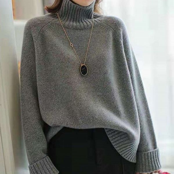 2020 pure woolen turtleneck high woman loops such a big autumn and winter thick cashmere sweater tide, White;black
2020 pure woolen turtleneck high woman loops such a big autumn and winter thick cashmere sweater tide, White;black