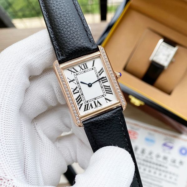 2020 classic tank solo quartz watches joker leather wristwatches square watch 27*34mm tw factory d3121, Silver
2020 classic tank solo quartz watches joker leather wristwatches square watch 27*34mm tw factory d3121, Silver