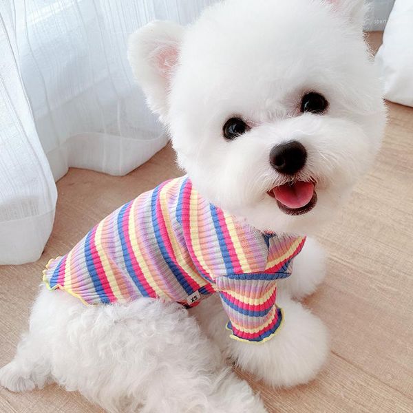 dog apparel stripe rainbow cotton t-shirts for dogs autumn winter indoor comfort pet coat pajamas cat puppies cloth animal chihuahua pug1
dog apparel stripe rainbow cotton t-shirts for dogs autumn winter indoor comfort pet coat pajamas cat puppies cloth animal chihuahua pug1