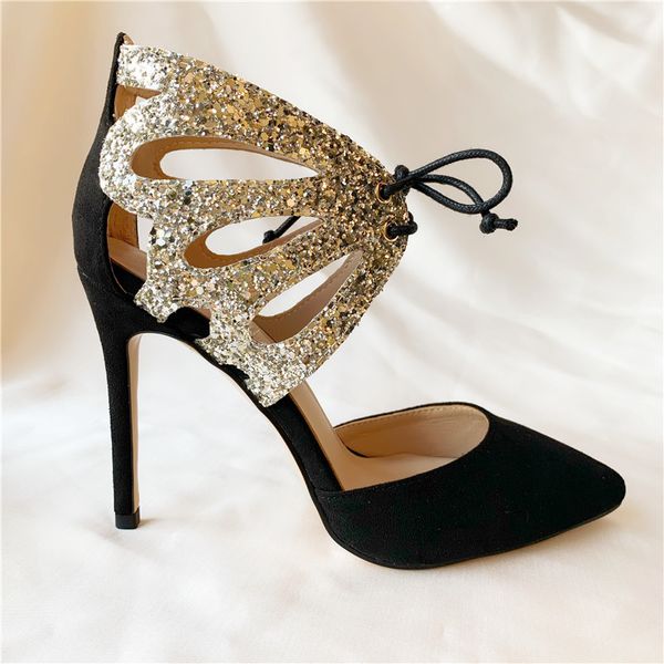 summer new 2020 style women's black suede silver glitter pumps ankle clippings with stilettos 10cm high heels g0td
summer new 2020 style women's black suede silver glitter pumps ankle clippings with stilettos 10cm high heels g0td