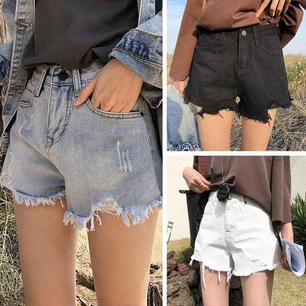 2020 womens summer shorts ripped denim white black high waist loose leg shorts ladies fashion casual jean grind hole
2020 womens summer shorts ripped denim white black high waist loose leg shorts ladies fashion casual jean grind hole
