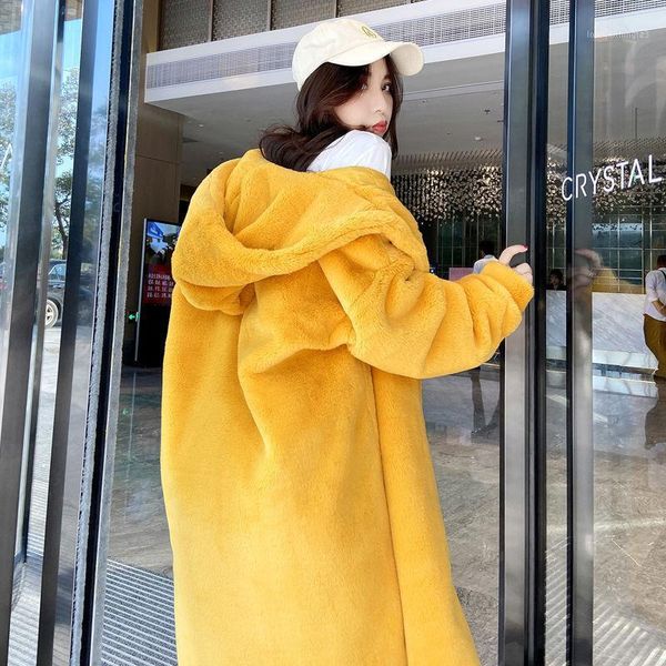 women's fur & faux 2021 women autumn winter imitation coat lady casual mid-long hodded plush jacket female thick warm outerwear c1141, Black
women's fur & faux 2021 women autumn winter imitation coat lady casual mid-long hodded plush jacket female thick warm outerwear c1141, Black
