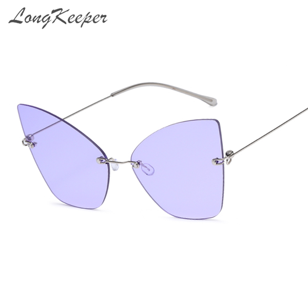 sunglasses longkeeper rimless butterfly women retro cat eye sun glasses purple black oversized lentes de sol mujer, White;black
sunglasses longkeeper rimless butterfly women retro cat eye sun glasses purple black oversized lentes de sol mujer, White;black
