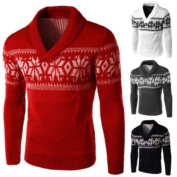 autumn and winter sweater men's cashmere sweater christmas men's knitted, White;black
autumn and winter sweater men's cashmere sweater christmas men's knitted, White;black