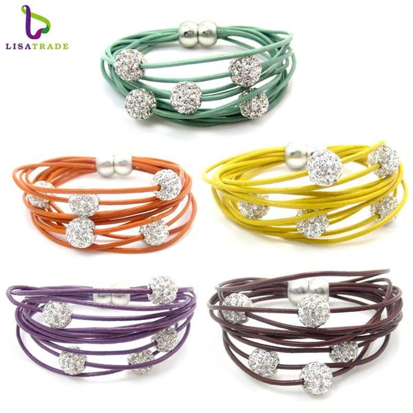 charm bracelets 10pcs/lot wholesale sheepskin leather crystal steampunk 5 beads/ball magnet bracelet 5colors can choose lsbs17, Golden;silver
charm bracelets 10pcs/lot wholesale sheepskin leather crystal steampunk 5 beads/ball magnet bracelet 5colors can choose lsbs17, Golden;silver