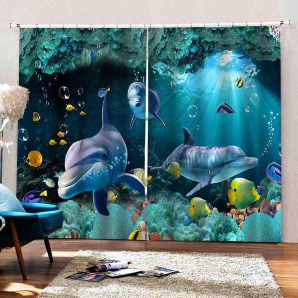 fashion custom any size 3d digital print curtain underwater world sea style dolphins curtain for children's room home drapes
fashion custom any size 3d digital print curtain underwater world sea style dolphins curtain for children's room home drapes