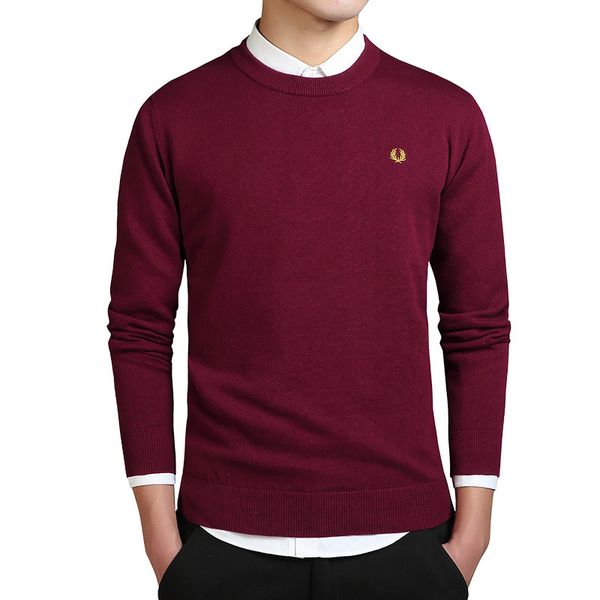 korean version of the round neck bottoming sweater men's autumn and winter new fashion embroidery trend pullover men's slim knit s, White;black
korean version of the round neck bottoming sweater men's autumn and winter new fashion embroidery trend pullover men's slim knit s, White;black