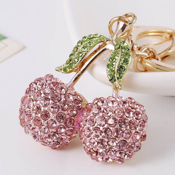 pink cute crystal holder cherry red keychain fruit trinket llaveros key chain women bag accessories birthday gift forwst, Silver
pink cute crystal holder cherry red keychain fruit trinket llaveros key chain women bag accessories birthday gift forwst, Silver