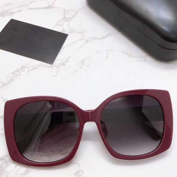 new season wine red frame women fashion sunglasses 4358 women cat eye frame sunglasses metal logo with original glasses case, White;black