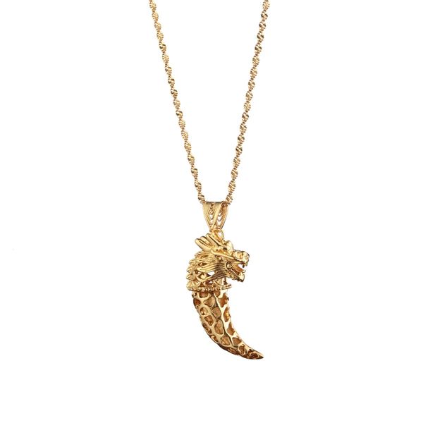 dragon model pendant necklaces for women men gold color jewelry mascot ornaments lucky symbol gift, Silver
dragon model pendant necklaces for women men gold color jewelry mascot ornaments lucky symbol gift, Silver