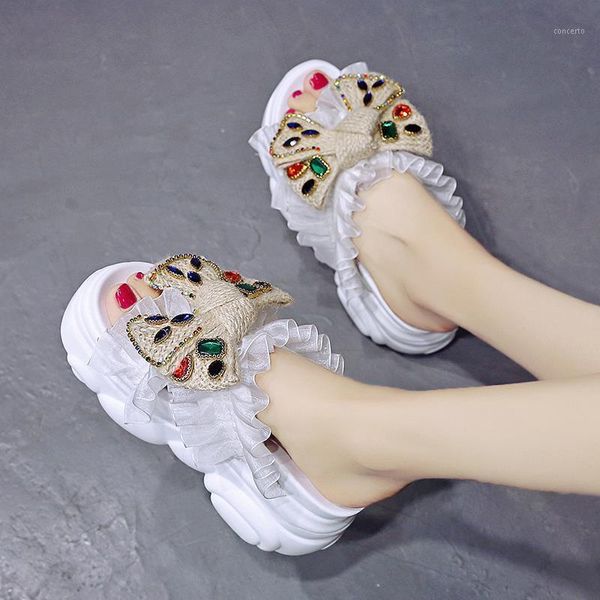 slippers butterfly-knotted for summer fashion wear the european station muffin thick-soled inner-height thick soles slippers1, Black
slippers butterfly-knotted for summer fashion wear the european station muffin thick-soled inner-height thick soles slippers1, Black