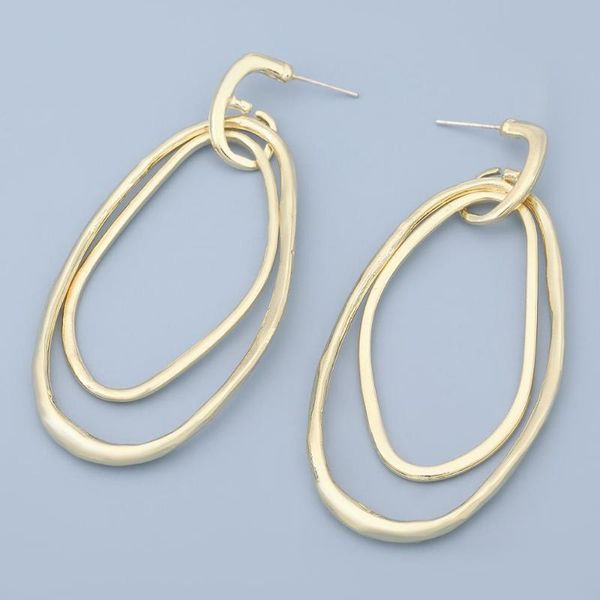dangle & chandelier trendy big oval multilayer irregular earring fashion women gold metal statement chic simple party jewelry, Silver
dangle & chandelier trendy big oval multilayer irregular earring fashion women gold metal statement chic simple party jewelry, Silver