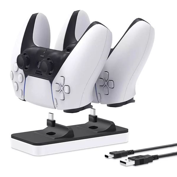 dual-controller charging dock station gamepad charger stand wireless joystick charging dock station for playstation 5 ps5
dual-controller charging dock station gamepad charger stand wireless joystick charging dock station for playstation 5 ps5